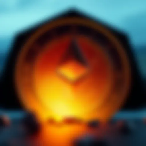 Symbolic representation of Ether cryptocurrency