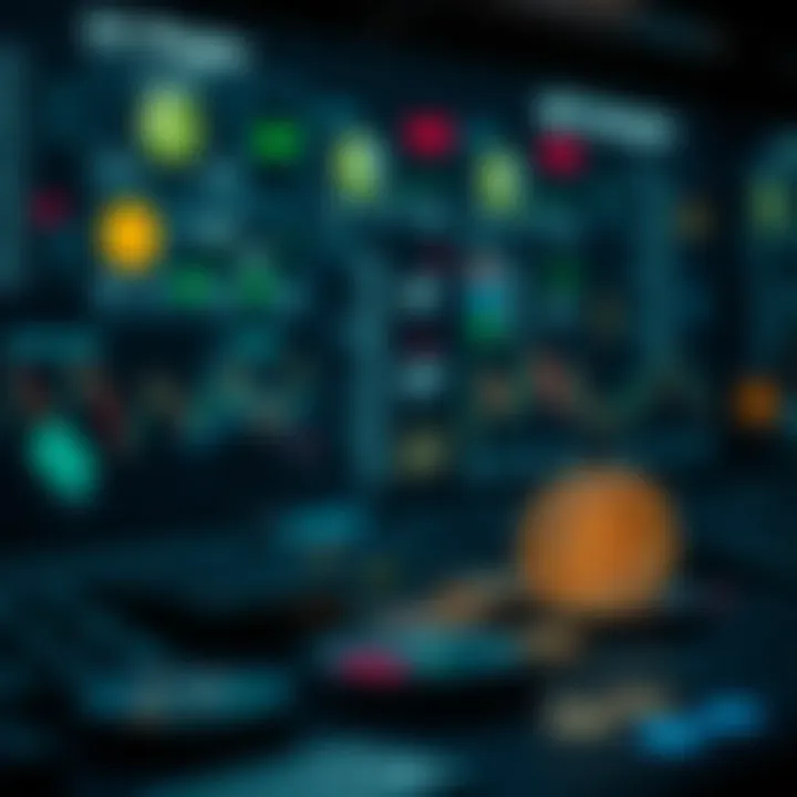 Visual comparison of different cryptocurrency exchanges