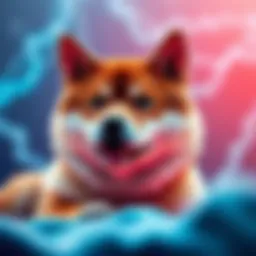 Visual representation of Shiba Inu cryptocurrency logo