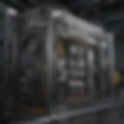 High-performance Bitmain mining rig in action