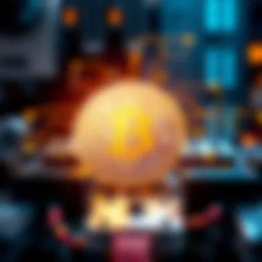 Technologies Driving Bitcoin Mining Infographic depicting the technology behind Bitcoin mining