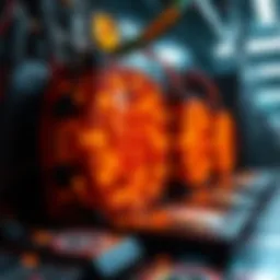 Illustration of blockchain technology concepts