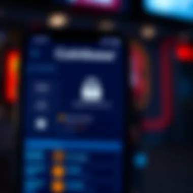 Security features displayed on the Coinbase app
