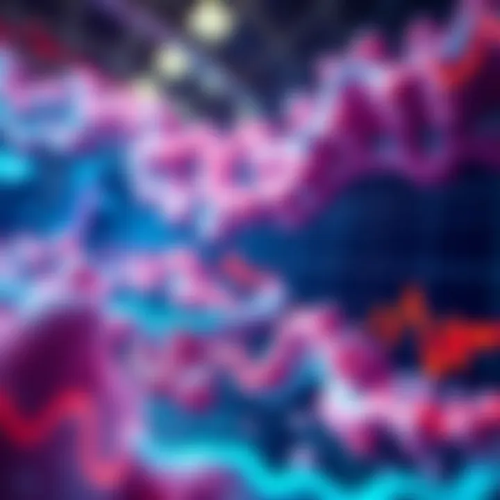 Visual representation of fractal patterns in stock prices