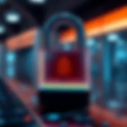 A digital lock symbolizing privacy in the online world