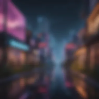 Digital Real Estate in the Metaverse A vibrant virtual landscape showcasing digital real estate opportunities in the metaverse.