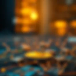 Conceptual representation of blockchain in finance