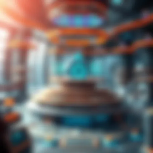 A detailed diagram of the Ertha Metaverse architecture showcasing various layers and components.