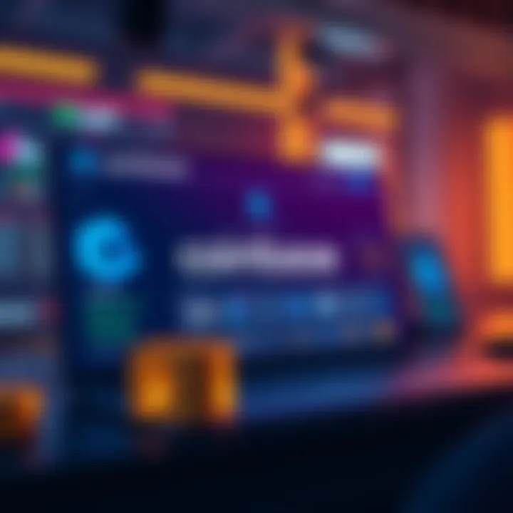 Coinbase Platform Overview Illustration depicting the Coinbase platform interface