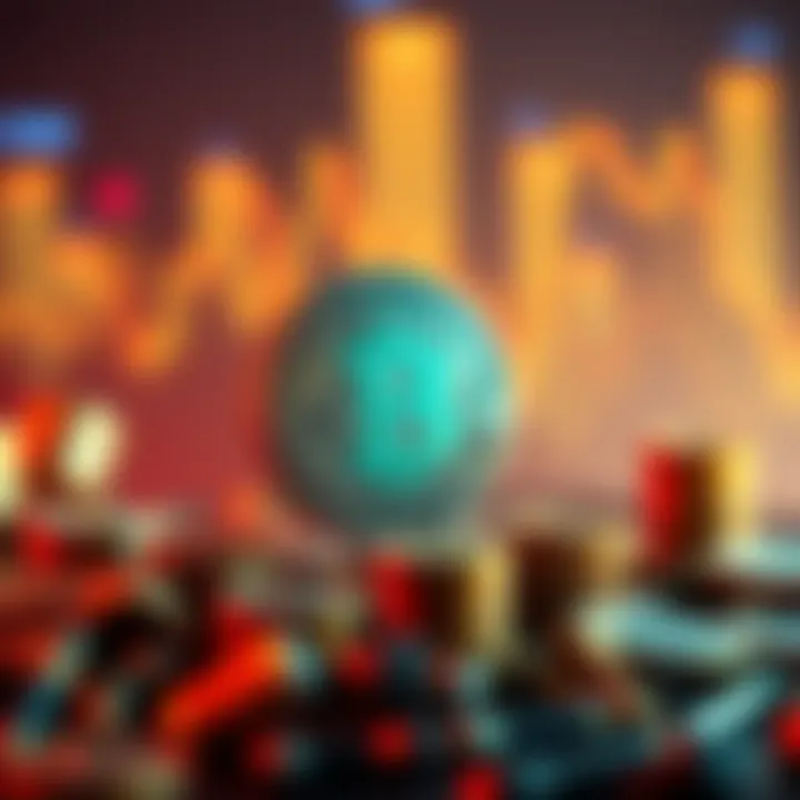 Challenges of Cryptocurrency Investments Conceptual art of financial challenges in crypto investing