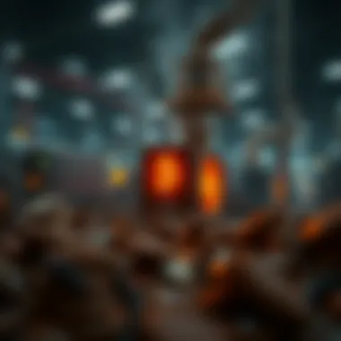 Visual representation of environmental impacts of cryptocurrency mining