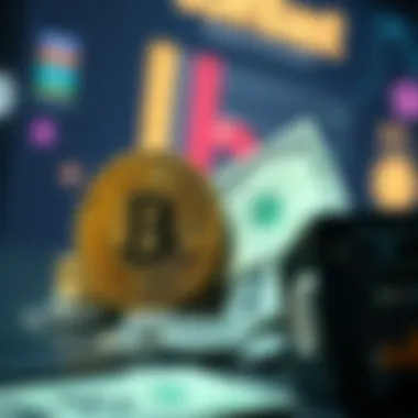 From Cryptocurrency to Cash: An Insightful Transition Visual representation of cryptocurrency transitioning to cash