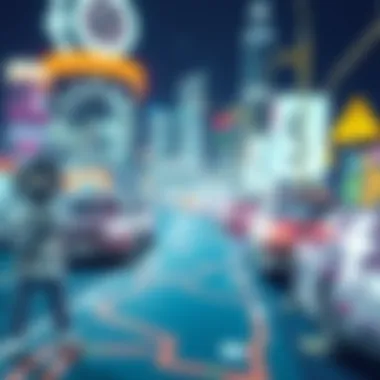 Navigating Risk in the NFT Landscape Graphic illustrating risk management strategies for NFTs