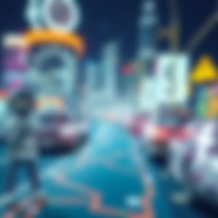 Navigating Risk in the NFT Landscape Graphic illustrating risk management strategies for NFTs