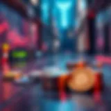 Visual representation of cryptocurrency portfolio diversification