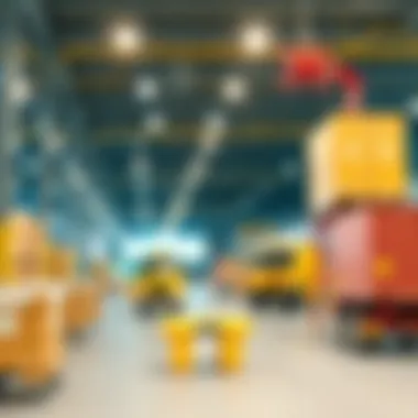 Visualization of increased transparency in supply chains through blockchain technology