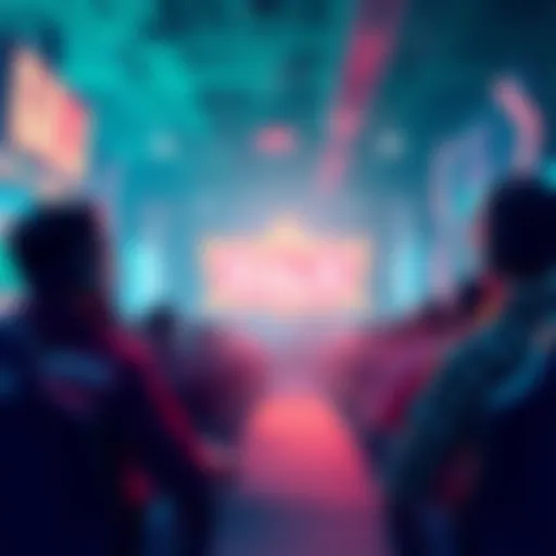 Conceptual illustration of blockchain technology in gaming