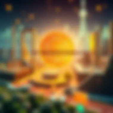 Illustration of decentralized finance ecosystem