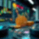 Conceptual illustration of margin trading in cryptocurrency futures