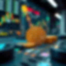 Conceptual illustration of margin trading in cryptocurrency futures