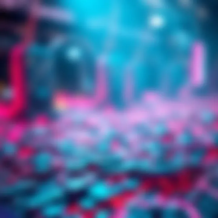 Blockchain Technology Explained Visual representation of blockchain technology underlying NFTs