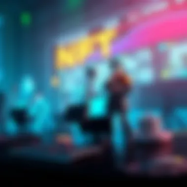 NFTs Revolutionizing Gaming Illustration showcasing NFTs in the gaming industry