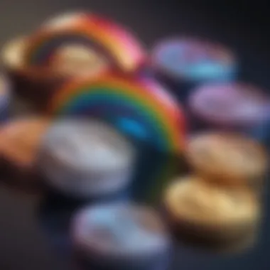 Rainbow Tokens in Decentralized Finance Graphic illustrating the role of rainbow tokens in decentralized finance